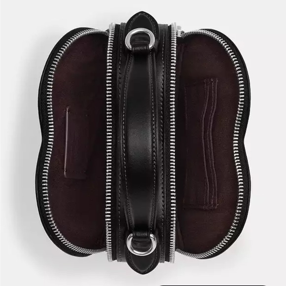 Heart Crossbody In Signature Canvas With Heart Print - Picture 4 of 5